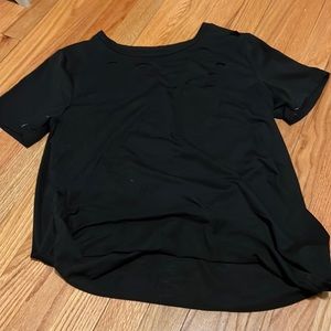 Black distressed t shirt